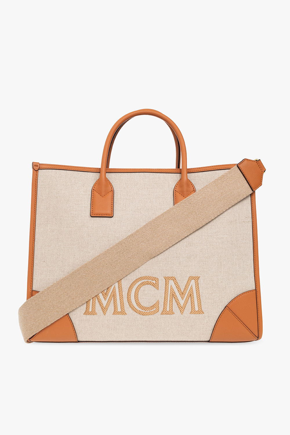 Beige Munchen Large shopper bag MCM COCCINELLE Merveille